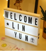 Işıklı Lightbox & A5 Lightbox - Dekoratif Led Işıklı Yazı Panosu   Işıklı Mesaj Panosu