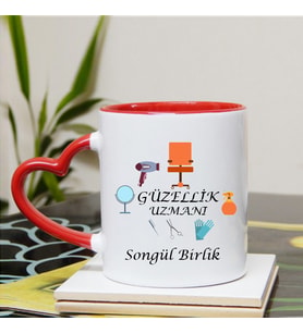 Güzellik Uzmanı Kupa Bardağı Kalpli