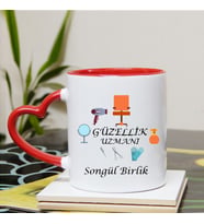 Güzellik Uzmanı Kupa Bardağı Kalpli