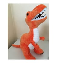 Peluş 38 cm Sevimli Dinazor (Turuncu)