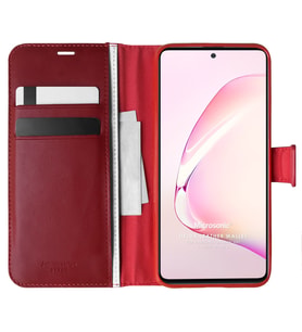 Microsonic Samsung Galaxy A81 Kılıf Delux Leather Wallet Kırmızı