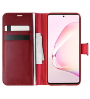Microsonic Samsung Galaxy A81 Kılıf Delux Leather Wallet Kırmızı