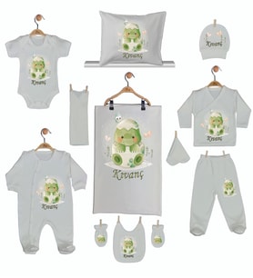 Pia Baby Gl 1924 11 Parça İsme Özel Hastane Çıkışı