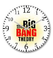 The  Big Bang Theory Duvar Saati Bombeli Gercek Cam