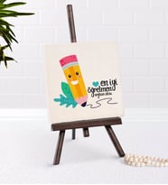 BK Gift Kişiye Özel En İyi Öğretmen Şovaleli Doğal Taş-10 (Beyaz)
