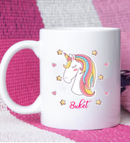 Unicorn Tasarımlı Kişiye Özel Unicorn Kupa Bardak