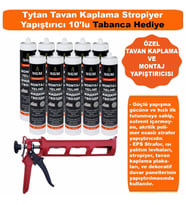 NGM Strafor Duvar Paneli Tavan Montaj Yapıştırıcısı 500 Gr 10 Adet (Beyaz)