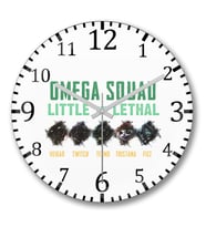 Omega Quad Duvar Saati Bombeli Gercek Cam