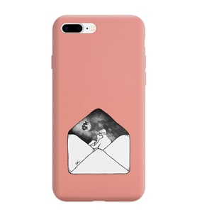 Iphone 7 Plus Mektup Tasarımlı Pudra Lansman Telefon Kılıfı