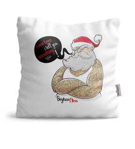 BK Gift Kişiye Özel Noel Baba Mutlu Yıllar  Yastık  5