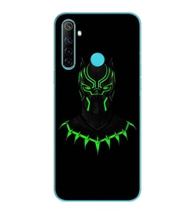 Black Panter Tasarım Süper Şeffaf Silikon Telefon Kılıfı Oppo Realmi 6i