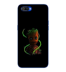 Baby Groot Tasarım Süper Şeffaf Silikon Telefon Kılıfı Oppo Realmi C2