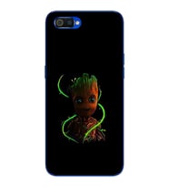Baby Groot Tasarım Süper Şeffaf Silikon Telefon Kılıfı Oppo Realmi C2