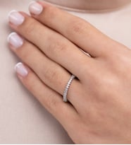 Mode Silver Tek sıra tamtur gümüş yüzük