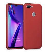 Microsonic Matte Silicone Oppo AX7 Kılıf Kırmızı