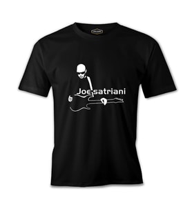 Joe Satriani - Gitar Siyah Erkek Tshirt