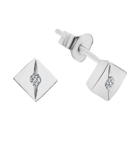 Sirius G Renk 0,04 Karat Pırlanta Tektaş Küpe 0701E0004