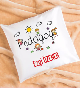Pedagoga Özel Tasarımlı Pedagog Yastık