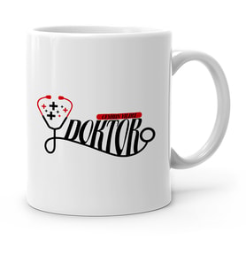 BK Gift Kişiye Özel Mesleki Doktor Beyaz Kupa Bardak  13