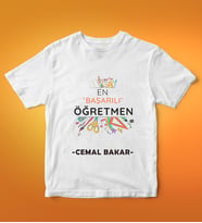 En Başarılı Öğretmen Medium Beden Tshirt