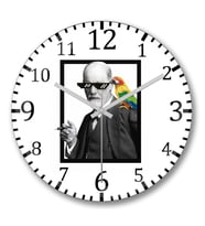 Freud Mito Duvar Saati Bombeli Gercek Cam