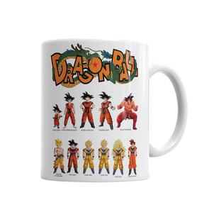 Goku Dragon Ball Kupa Bardak Porselen
