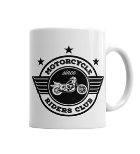 Motorcycle Motorsiklet  Kupa Bardak Porselen