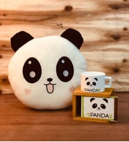 Sevimli Panda Yastık Ve Kutulu Kupa Özel Hediye Seti