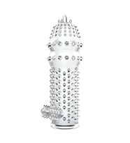 LilituShop 12,8 cm Klitoris Uyarıcılı Tırtıklı Penis Kılıfı
