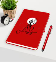 BK Gift Kişiye Özel Avukat Temalı Kırmızı Defter Kalem Seti - 10