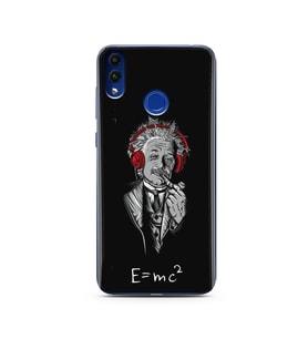 Einstein Tasarım Süper Şeffaf Silikon Telefon Kılıfı Huawei Honor 8C 