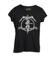 Metallica - Death Magnetic Siyah Kadın Tshirt