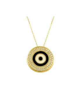 Göz Kolye 3.80 Gram 14 Ayar Altın (Sarı)