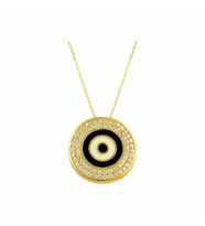 Göz Kolye 3.80 Gram 14 Ayar Altın (Sarı)