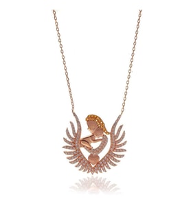 Söğütlü Silver Anne Bebek Kolyesi