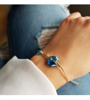 Vaoov El Yapımı Murano Camı Nazar Bileklik