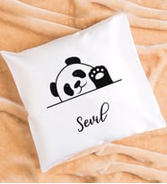 Panda Tasarımlı Kişiye Özel Hediye Panda Yastık