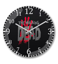 Serie The Walking Dead Duvar Saati Bombeli Gercek Cam