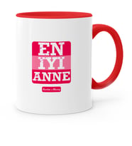BK Gift Kişiye Özel En İyi Anne Kırmızı Kupa Bardak  2