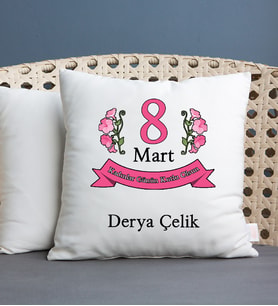 Kadınlar Günü Hediyesi Yastık