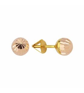 Altın Top Küpe 14 Ayar 1,00 Gram