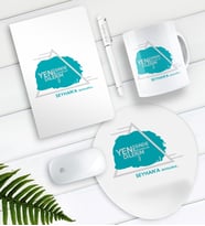 BK Gift Kişiye Özel Yeni İşinde Başarılar Dilerim Defter Kalem Kupa Mouse Pad Seti-1 (Model 1)