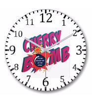 Nct 127  Cherry  Bomb Duvar Saati Bombeli Gercek Cam