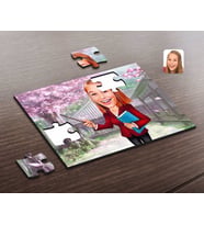 BK Gift Kişiye Özel Kadın Öğretmen Karikatürlü Ahşap Puzzle-3