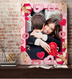 BK Gift Kişiye Özel Fotoğraflı Sanatsal Kanvas Tablo 11  (70x100cm.)