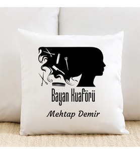 Bayan Kuaförüne Özel İsimli Yastık