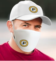 NBA Indiana Pacers Beyaz Şapka ve Yıkanabilir Maske Seti (Model 1)