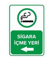 MIGNATIS - S*gara İçme Yeri Sol Ok Levhası - Sac Malzeme 35x50cm