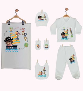Pia Baby Gl 1938-07 İsme Özel Battaniye Zıbın Set