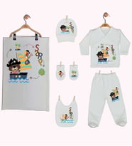 Pia Baby Gl 1938-07 İsme Özel Battaniye Zıbın Set